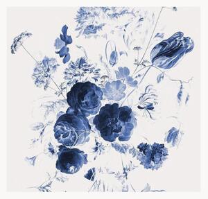 Carta da parati in tessuto non tessuto Royal Blue Flowers I