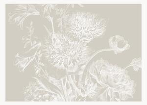 Carta da parati Engraved Flowers