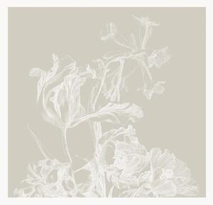 Carta da parati Engraved Flowers
