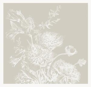 Carta da parati Engraved Flowers