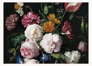 Carta da parati in tessuto non tessuto Golden Age Flowers III