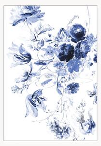 Carta da parati Royal Blue Flowers III