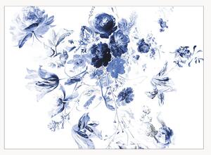 Carta da parati Royal Blue Flowers III