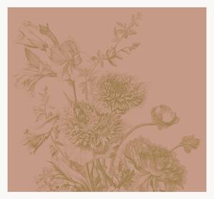 Carta da parati in tessuto non tessuto Engraved Flowers