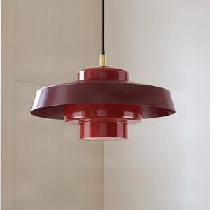 Lampada a sospensione Rico NOLA, Rosso, Soggiorno / Sala da pranzo, Metallo, Design, Lampada a sospensione