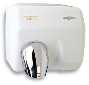 Asciugamani Elettrico Aria Calda Automatico in Acciaio Bianco Mediclinics Saniflow E05A