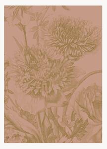 Carta da parati in tessuto non tessuto Engraved Flowers