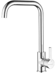 Rubinetto cucina monocomando - Ruotabile 360° - Ottone - Cromato - Avvio a freddo