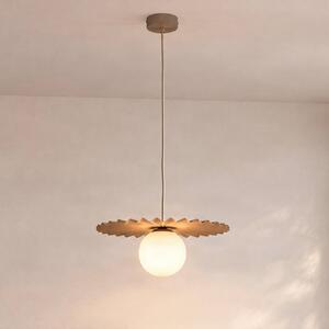 Lampada a sospensione Fiore Domiluce, dimmerabile, Crema / Ambra, Cucina, Metallo, Moderno, Lampada a sospensione