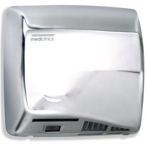 Asciugamani Elettrico Aria Calda Automatico in Acciaio Lucido Mediclinics Speedflow M06Ac