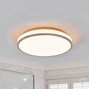 Plafoniera Lyss Lindby, Bianco / Opale, Bagno, Vetro, Moderno, Plafoniera