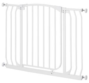Cancelletto Bambini Barriera di Protezione 96x72,5 cm in Metallo Bianco