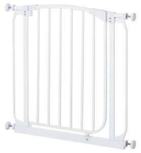Cancelletto Bambini Barriera di Protezione 71x72,5 cm in Metallo Bianco