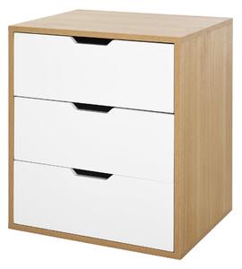 Cassettiera Portadocumenti da Ufficio 55x45x65,5 cm 3 Cassetti