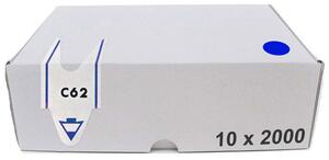 Confezione da 20000 Tickets per Distributore a Chiocciola Lettera + 2 Cifre Visel Blu