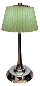 V-TAC Lampada LED da Tavolo 1.5W - Touch Dimmerabile 3in1, Verde Cromato (Batteria Ricaricabile USB-C) (SKU 23357 - VT-7968)