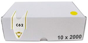 Confezione da 20000 Tickets per Distributore a Chiocciola Lettera + 2 Cifre Visel Gialli