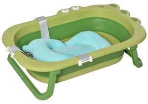 Vaschetta Bagnetto per Bambini 80x53,9x20,8 cm Antiscivolo Pieghevole Verde