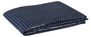 Telo Arredo Copridivano In Plaid Grandecor In Percalle Line 130x180 Carrara Moderno Blu Caleffi