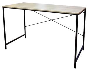 Scrivania da Ufficio 120x60x75 cm in Acciaio e Legno MDF