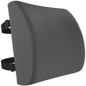 Cuscino lombare per la schiena - Realizzato in memory foam - Rivestimento traspirante - Adatto per sedie da ufficio e auto