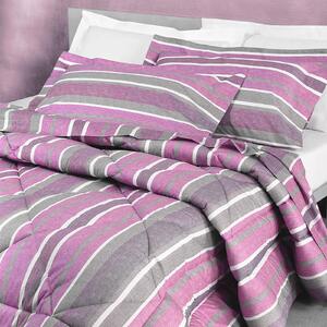 Completo Lenzuola SINGOLO - 160X290 90X205 1 FEDERA 50X80 Sestriere ROSA Flanella Caleffi