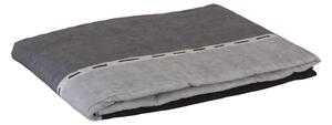 Telo Arredo Copridivano In Plaid Grandecor In Percalle Hatch 130x180 Carrara Moderno Grigio Caleffi