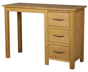 Scrivania per Computer in Stile Classico Legno Naturale 106x40x75 cm