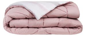 Trapunta In Percalle Regimental Singolo - 180X260 Bellora Geometrico Rosa Caleffi