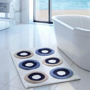 Tappeto D'arredo In Cotone Vancouver 70X110 Carrara Moderno Blu Caleffi