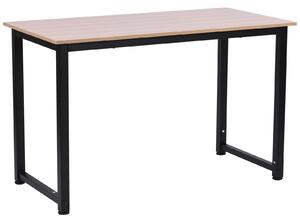 Scrivania da Ufficio 120x60 cm in Metallo Natural Nera