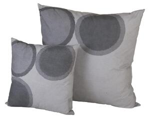 Cuscino D'arredo In Velluto Circle 40x40 Carrara Moderno Grigio Caleffi