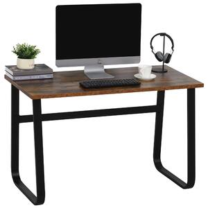 Scrivania da Ufficio Porta PC 120x60x74,5 cm in Acciaio Nera