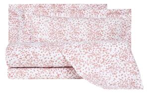 Completo Lenzuola In Flanella Nontiscordar 155x200 Mirabello Floreale Bordeaux Caleffi