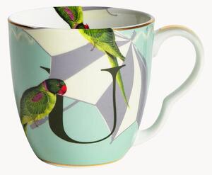 Tazza in Fine Bone China Umbrella Bird