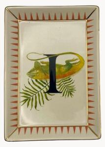 Vassoio decorativo in Fine Bone China Iguana