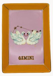 Vassoio decorativo in Fine Bone China Gemini