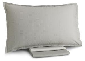 Completo Lenzuola In Percalle Tie Matrimoniale - 250X290 175X205 + 2 Federe 50X80 Trussardi Geometrico Sabbia Caleffi