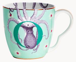 Tazza in Fine Bone China Octopus