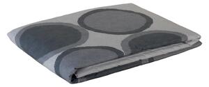 Telo Arredo Copridivano In Plaid Grandecor In Percalle Circle 130x180 Carrara Moderno Grigio Caleffi