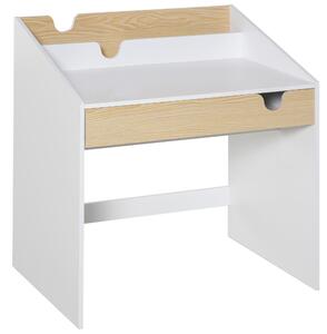Scrivania con Libreria per Bambini 70x50x75 cm in Legno Bianca