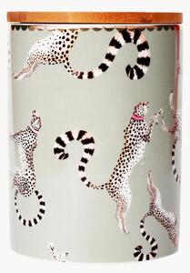 Barattolo in Fine Bone China Cheetah