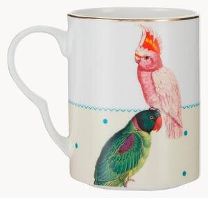 Tazza in Fine Bone China Parrot