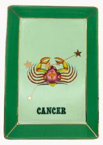Vassoio decorativo in Fine Bone China Cancer