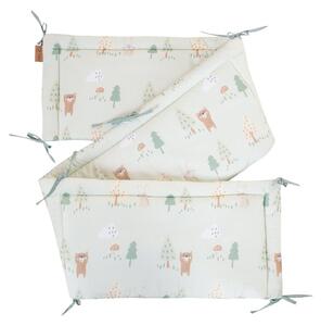 Paracolpi verde chiaro in cotone 170 cm Woodland Buddies – Roba