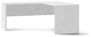 Scrivania Angolare Dx 180x76x169 cm Ossido Bianco
