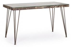 Scrivania Atlantide 130x65 in MDF effetto Cemento