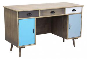 Scrivania Brema 121x50,5x75 h cm in Legno Multicolor
