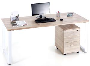 Scrivania 180x80xH75 cm in Legno Explorer Rovere
