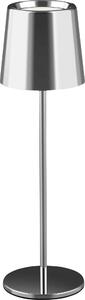 MÜLLER-LICHT Lampada da tavolo ricaricabile a LED Holly, 3 W, 300 lm, argento